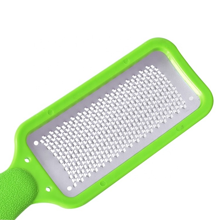 Scrub Callus Remover Heel Brush Pedicure Professional Rasp Heel Grater Plastic Handle Pedicure Foot File Shaver