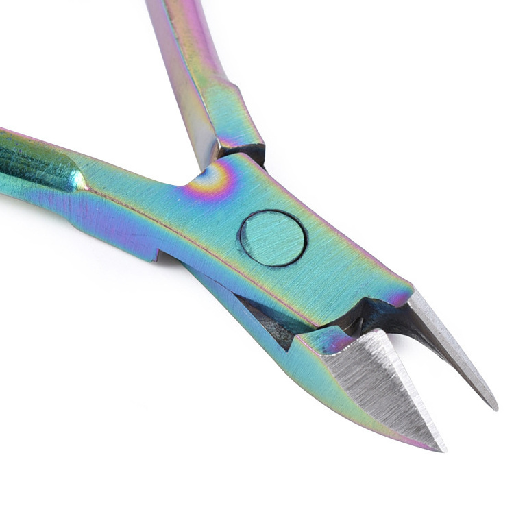 High Quality Manicure Tool Nail Cuticle Nipper Professional Stainless Steel Sharpening Nail Nipper Colorful Nail Cuticle Nippers