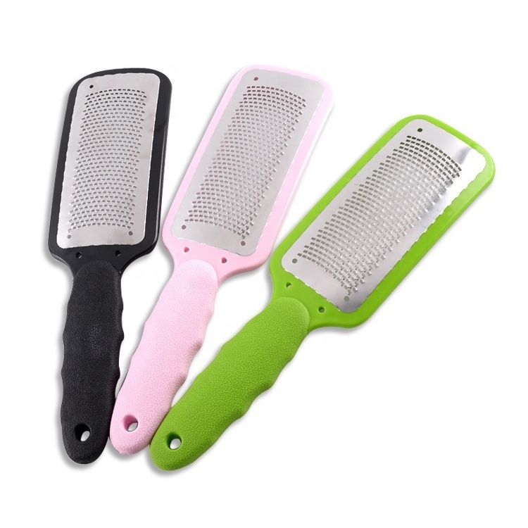 Scrub Callus Remover Heel Brush Pedicure Professional Rasp Heel Grater Plastic Handle Pedicure Foot File Shaver