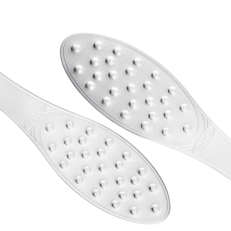 Stainless Steel Foot File Scraper Metal Double Sided Callus Remover Professional Foot Rasp Scrubber