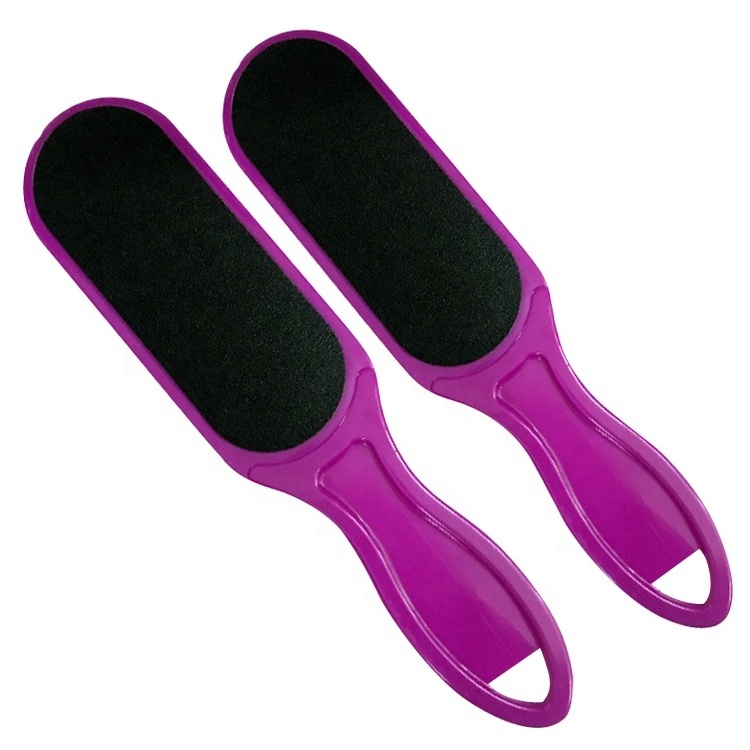 Professional Double Sides Foot File Callus Remover Sandpaper Plastic Handle Foot File Buffer