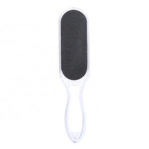 Wholesale High Quality Double Side Calus Remover Foot File Transparent Plastic Handle Replaceable Sanding Paper Foot File