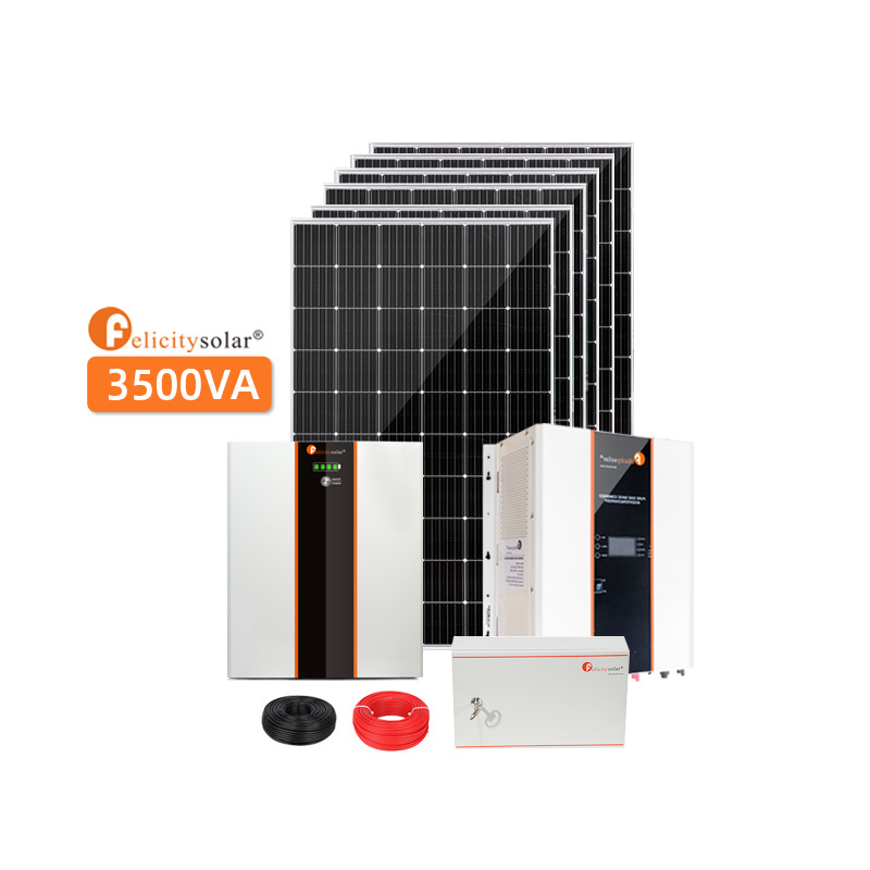 Complete HOME OFF GRID Solar System 2500VA 3500VA 5000VA 7500VA Solar Panel Kits with inverter/controller/panel/battery