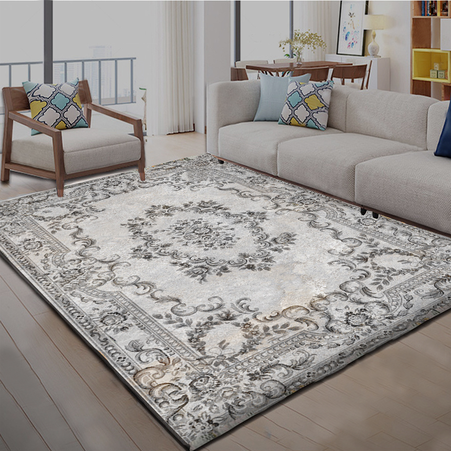 Modern Soft Abstract Distressed Area Rugs Living Room Bedroom Dining Room Carpets Medium Pile Carpets Floor Mats