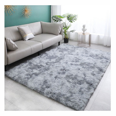 Long pile soft shaggy colorful PV Carpet for living room plush shaggy carpet custom rainbow rugs for kids