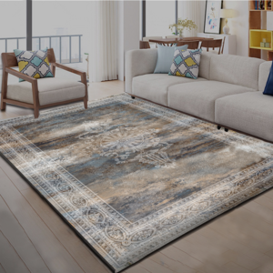 Modern Soft Abstract Distressed Area Rugs Living Room Bedroom Dining Room Carpets Medium Pile Carpets Floor Mats