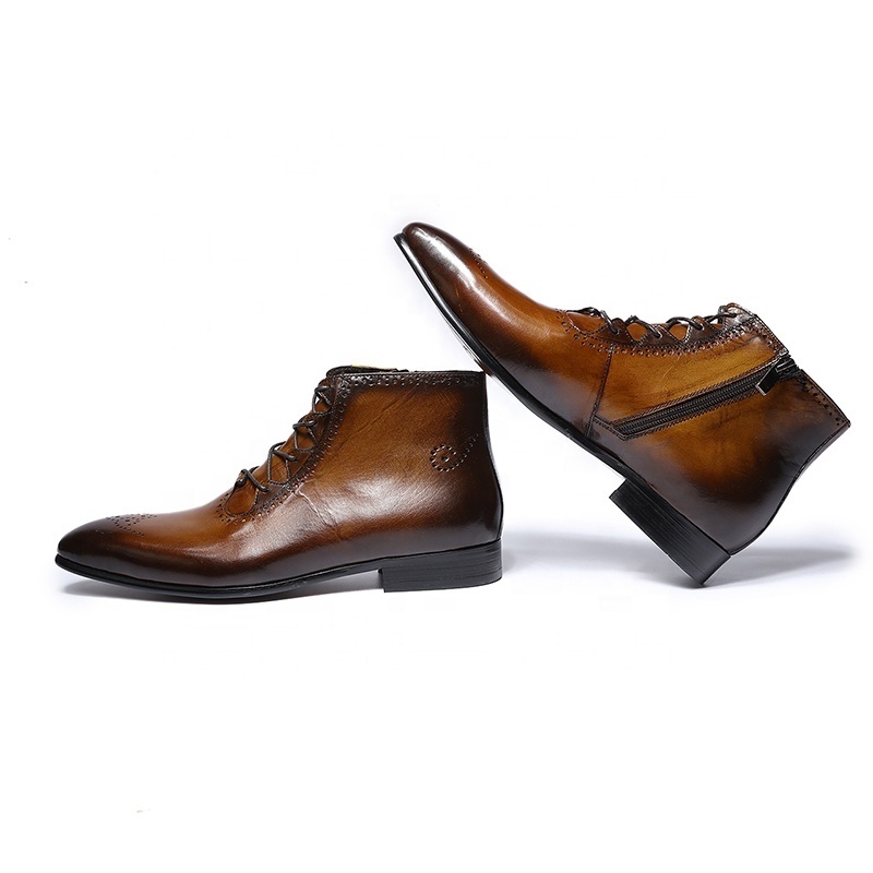 Lace - Up Made In China Custom High Quality Mens Designer Shoes