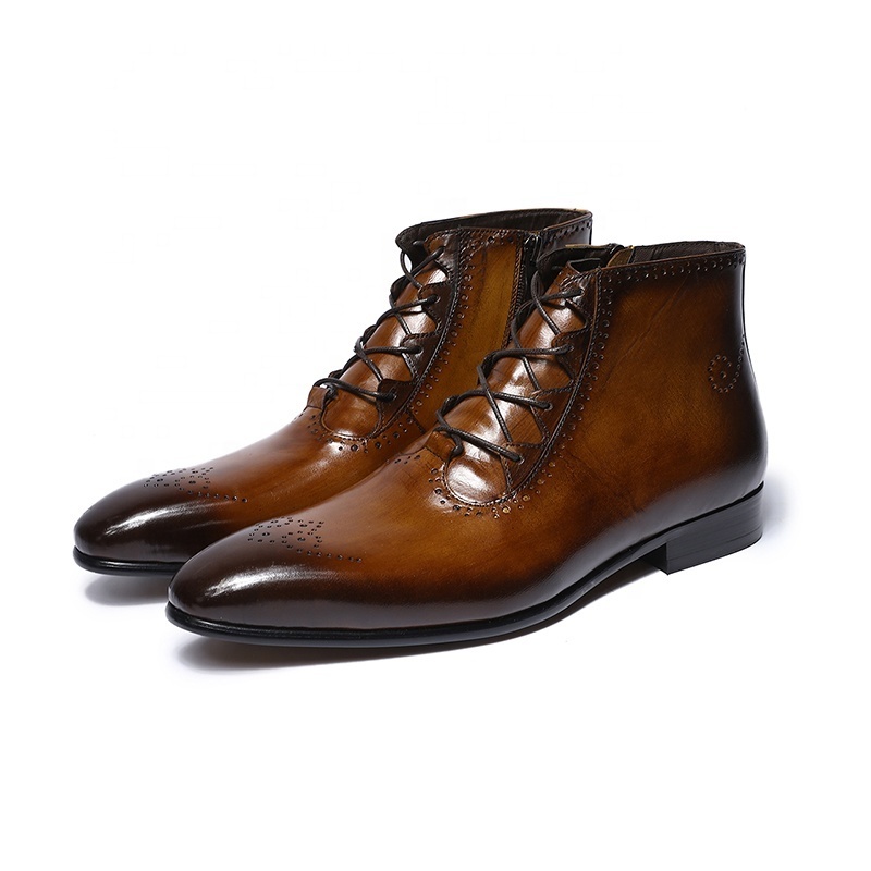 Lace - Up Made In China Custom High Quality Mens Designer Shoes