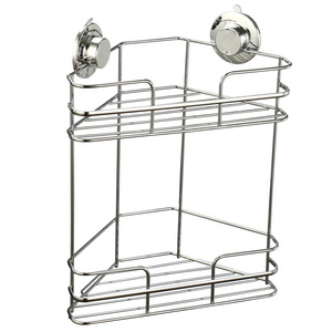 La Arco 2 Tier Corner shower caddy shelf With Suction Cup