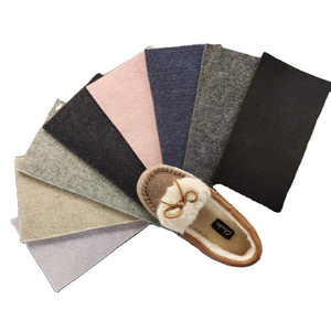 High quality 70% wool 30% polyester felt shoes fabric slipper felt wool fabric factory