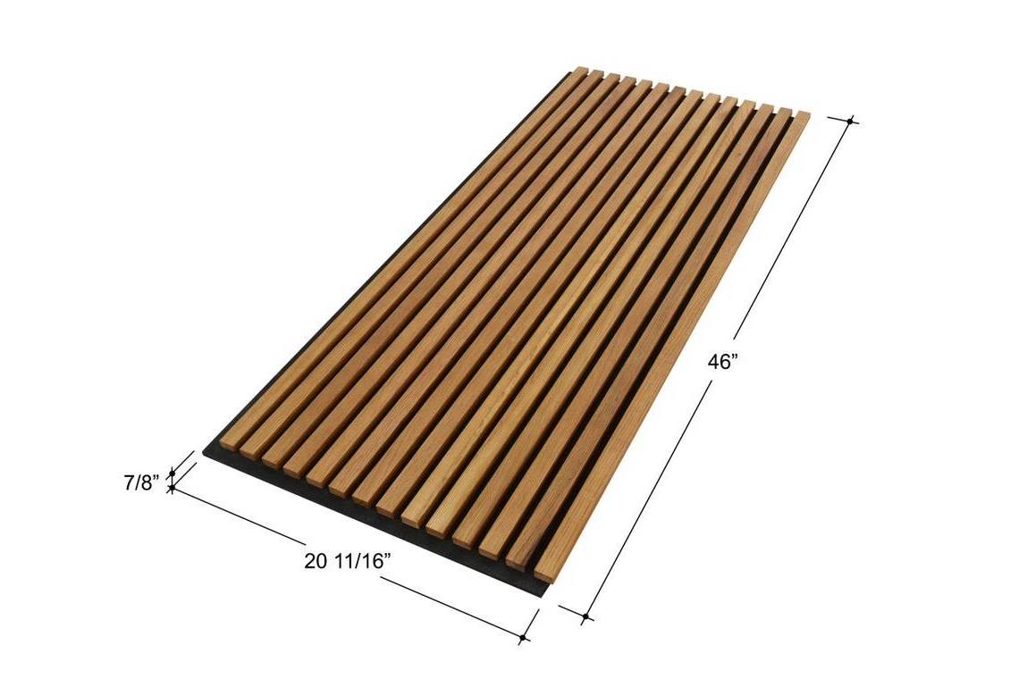 Oak Veneer Akupanel acoustic panels wood fibre diffusers Wooden Slat Wall perforated wooden acoustic panels