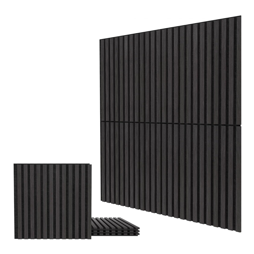 MDF natural wood strip wall panels Custom Akupanel slat acoustic panel Wooden Acoustic Panels