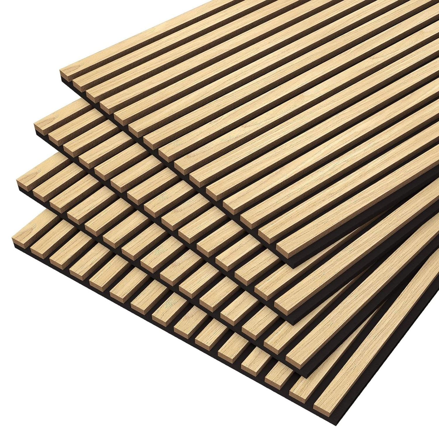 3D akupanel wood acoustic panel wooden Veneer acupanel Acoustic Slat Panel for Interior Wall Decor Fluted Wood Panel