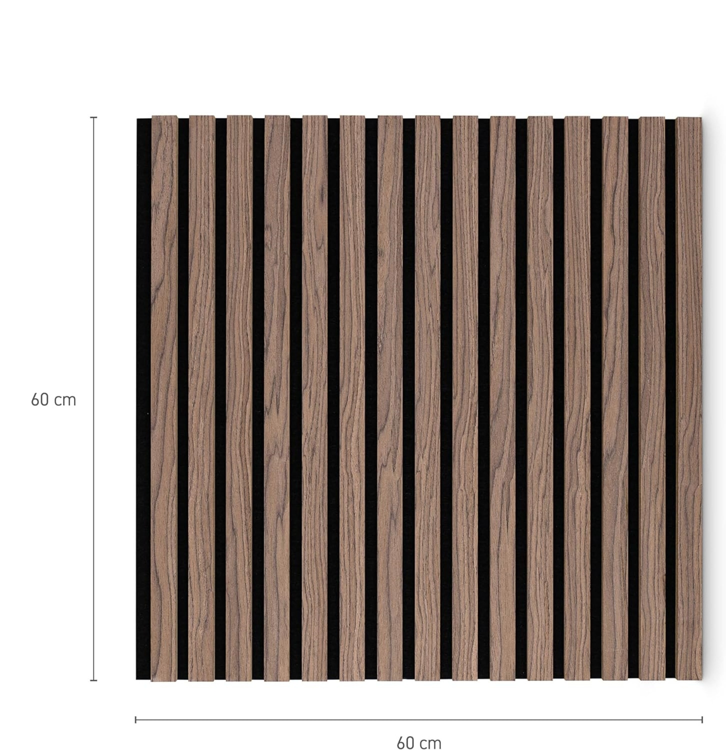 60 x 60 cm Oak akupanel Acoustic Panels Wood Wall Panels 3D MDF Slat Wall Wood Veneer on Acoustic Felt