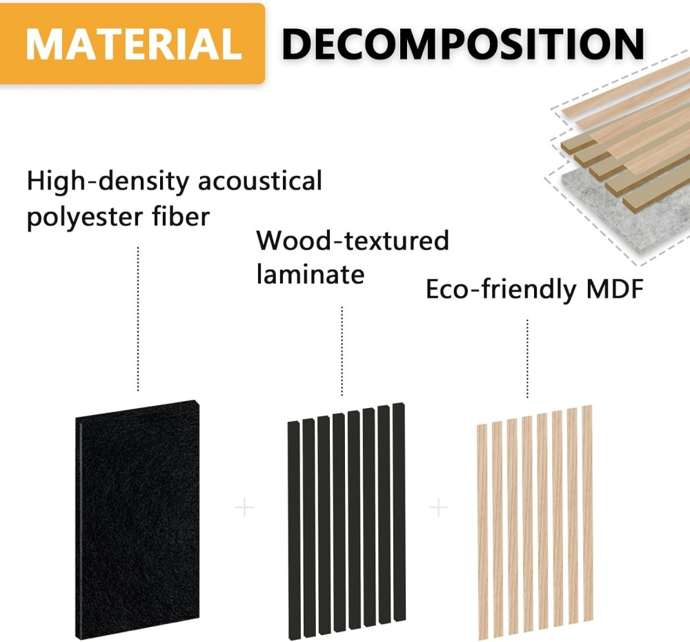 wholesale price sound 3d acoustic panel acoustic diffuser panels Acoustic Wood Wall Panels for decoration