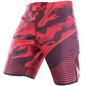 Men's Sublimation printing Blank MMA Shorts Quick dry breathable Custom Fight Shorts Boxing Wear best design customization