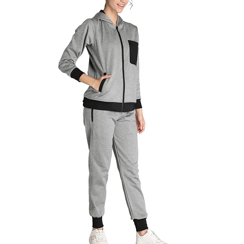 Wholesale custom tracksuit women unisex jogger designer plain tracksuit casual sportswear jogger suits set training wear