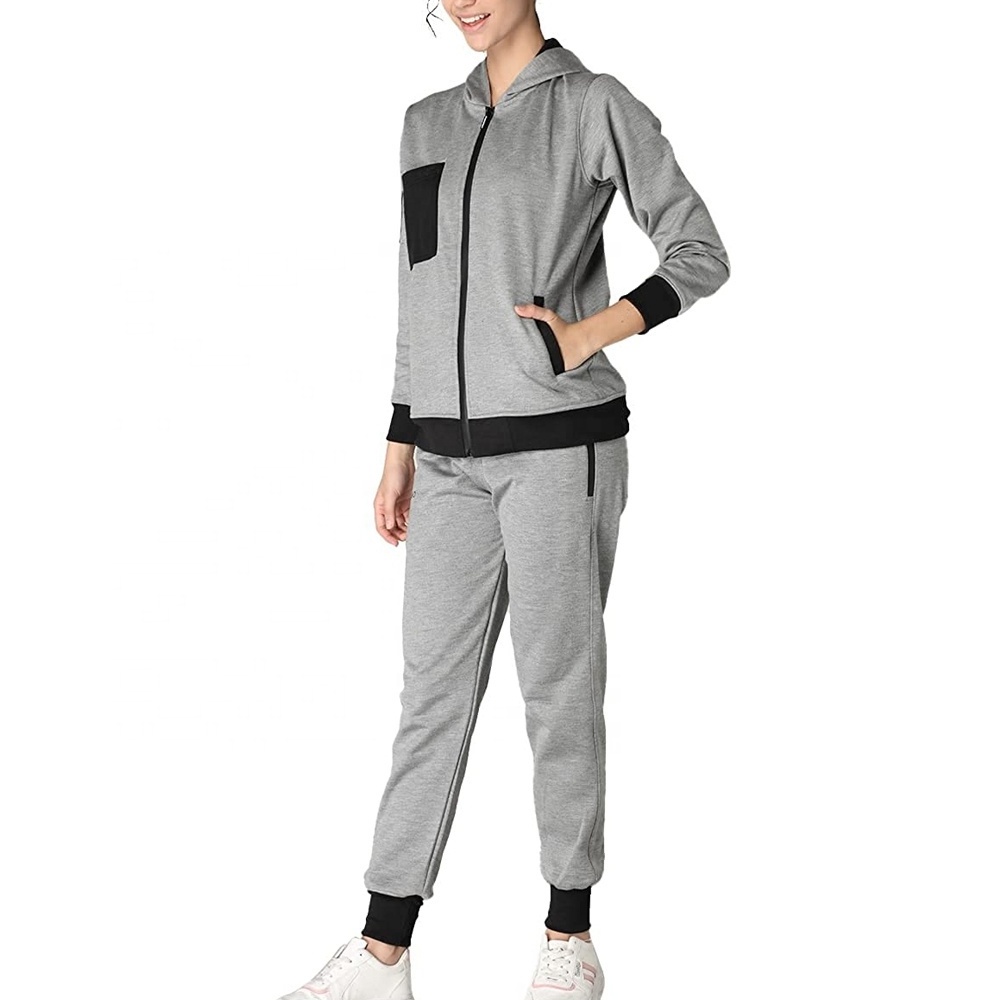 Wholesale custom tracksuit women unisex jogger designer plain tracksuit casual sportswear jogger suits set training wear