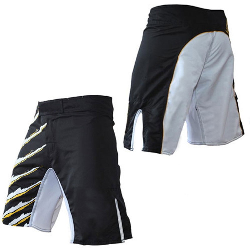 OEM Custom Wholesale latest design mma shorts  For Men With Slits Sublimation Printed Fight MMA Grappling Shorts