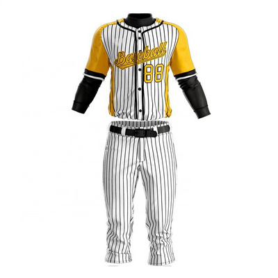 Custom Sublimation Printing baseball uniform Wholesale OEM Baseball Jerseys pants sets breathable Baseball Uniform customized