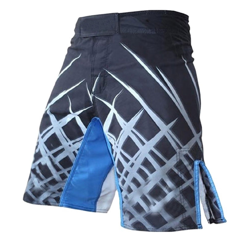 OEM Custom Wholesale latest design mma shorts  For Men With Slits Sublimation Printed Fight MMA Grappling Shorts