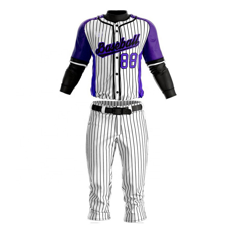 Custom Sublimation Printing baseball uniform Wholesale OEM Baseball Jerseys pants sets breathable Baseball Uniform customized