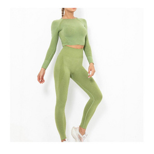 Multi Function Stylish Gym Wear Yoga Sets For Women Quick dry breathable women's yoga sets seamless wholesale OEM customized