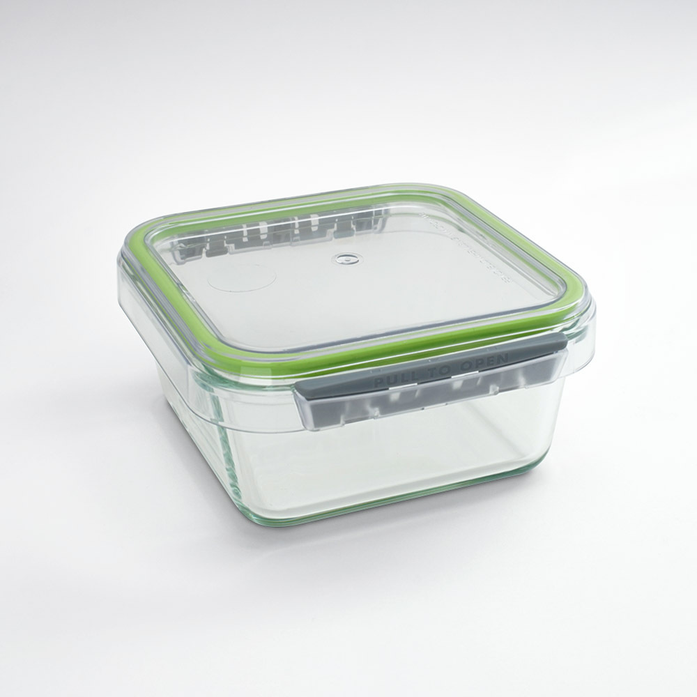 Rectangular 900mL Customized Airtight Plastic Safe Food Storage Container Box with lid