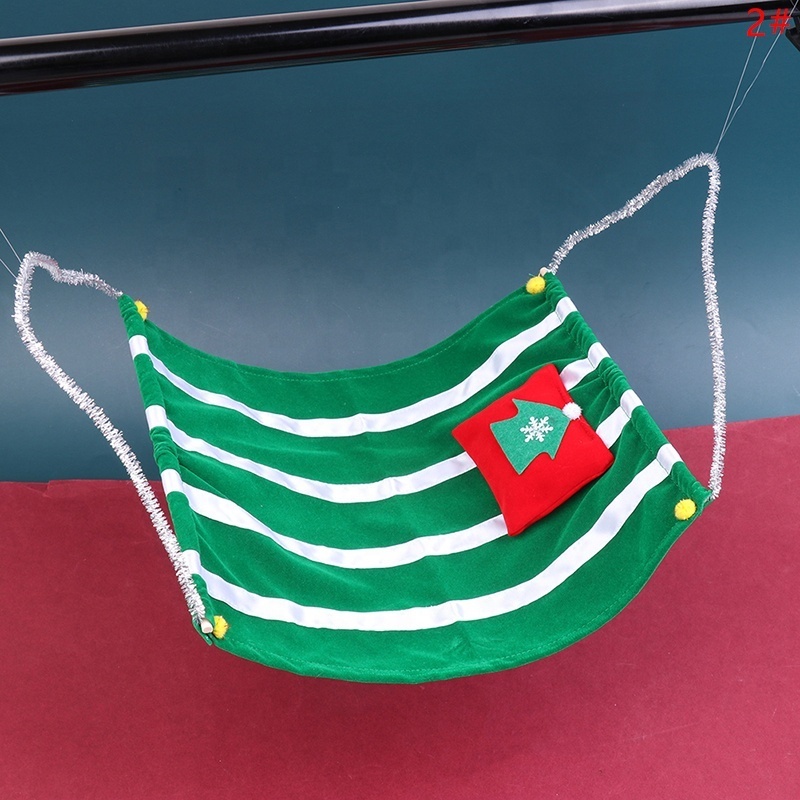 Green Red Christmas Style Doll Accessories Christmas Elf Doll Hammock