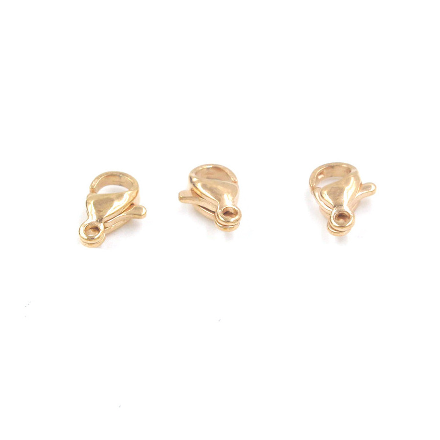 10MM Gold Lobster Clasp Stainless Steel Strongest Lobster Claw