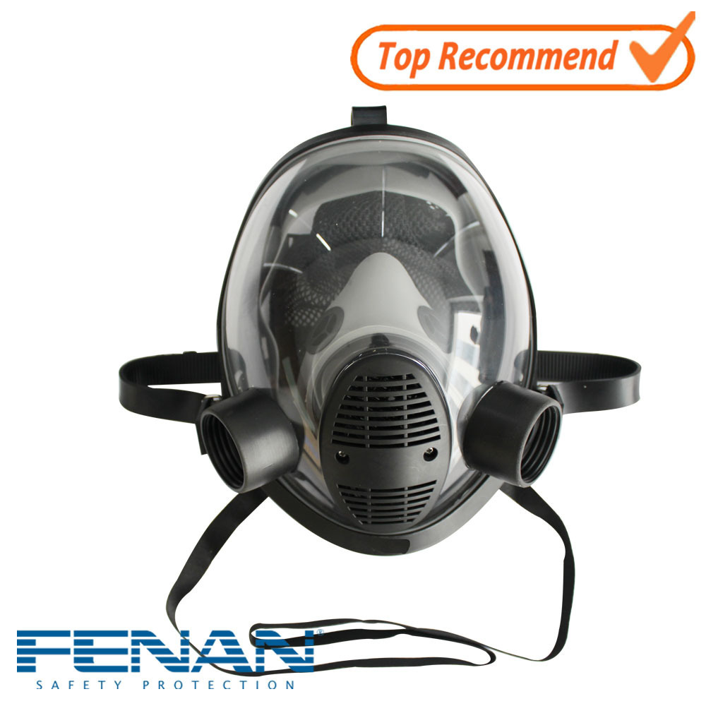 Double Filter Anti-nuclear Radiation Reusable Full Face Gas Mask Professional Firefighting Equipment Tactical Smoking Gas Mask