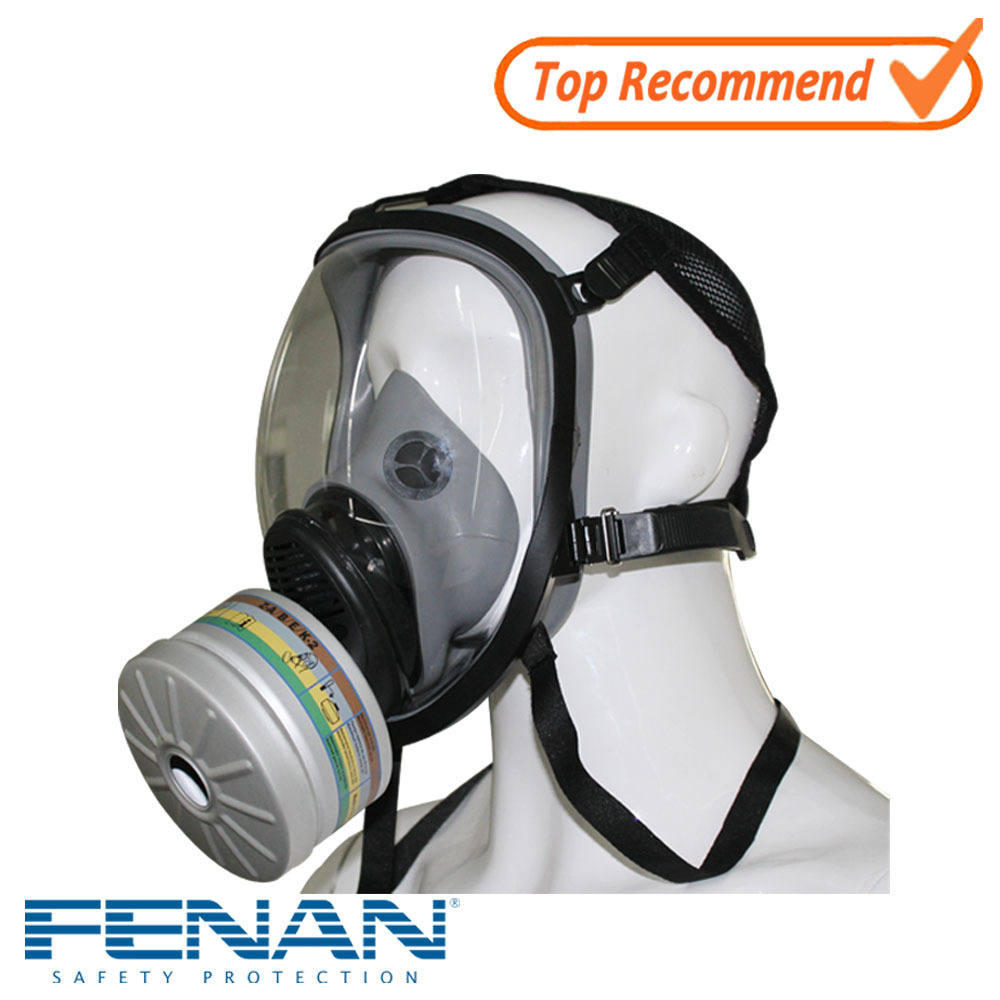 Double Filter Anti-nuclear Radiation Reusable Full Face Gas Mask Professional Firefighting Equipment Tactical Smoking Gas Mask