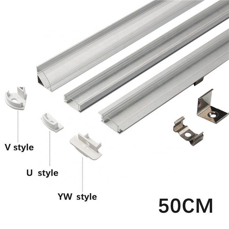 Factory Custom 30 Degree Led Aluminum Profile 30 Degree Angle Shape Aluminium Led Profile