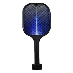 Rechargeable Electronic Mosquito Bug Zapper Fly Killer Racket PVC Bag Carton Packing USB Cable PP Plastic Sustainable OEM Logo