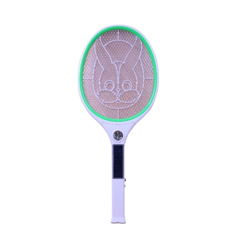 QX-905# Solar Energy Charging and Lithium Battery Mosquito swatter/rechargeable mosquito racket/Electric mo