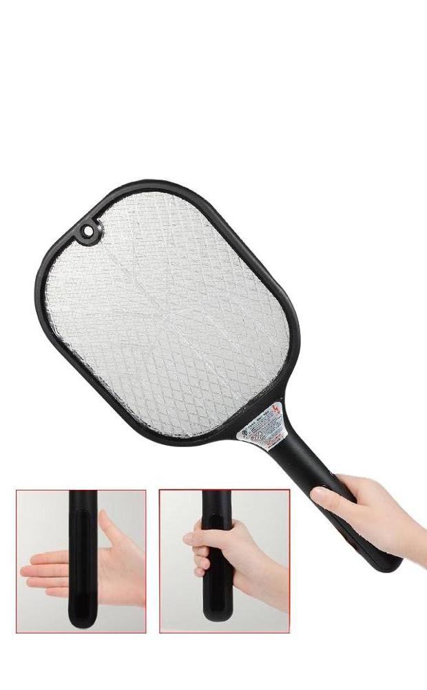 Rechargeable Electronic Mosquito Bug Zapper Fly Killer Racket PVC Bag Carton Packing USB Cable PP Plastic Sustainable OEM Logo