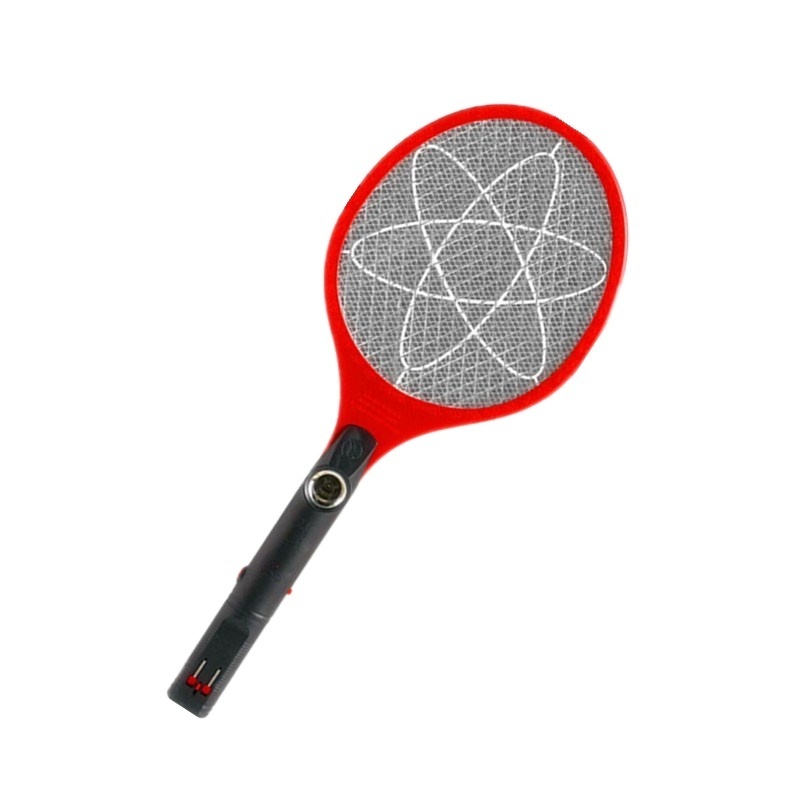 Red Rechargeable Electric Mosquito Swatter With Round Or Flat plug Ultrasonic Moskito Zapper Raqueta Mata Insecto