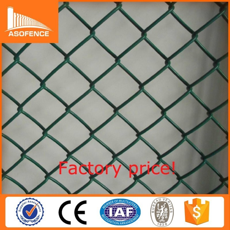 Commercial Cheap Vinyl Plastic Coated 5foot Wire Mesh Chain Link Fencing