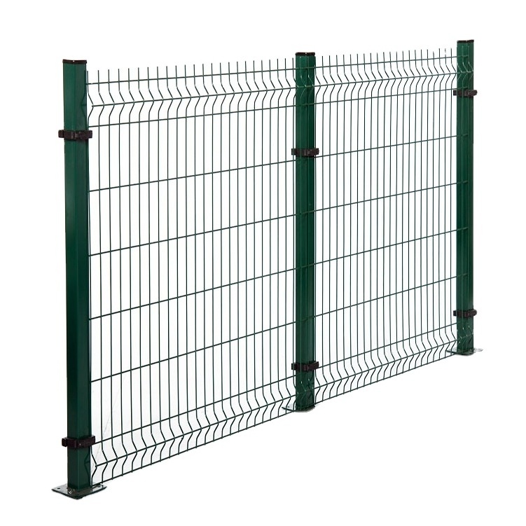 High Quality Galvanized Steel Metal PVC Coated 3d v Bending Curved Garden Farm Welded Wire Mesh Panel Fencing