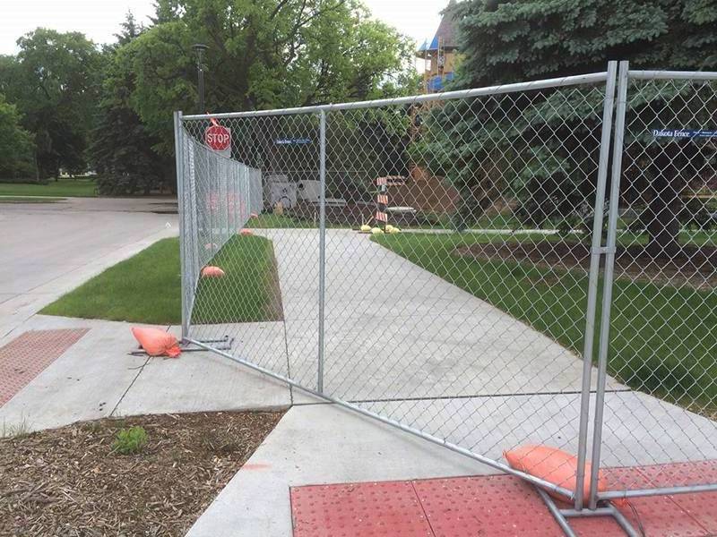 USA popular galvanized residential temp fence panels 6x12 removable chain link temporary fence