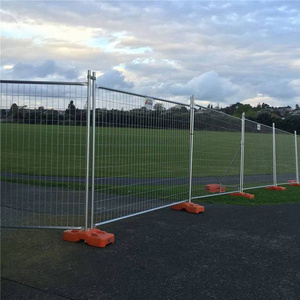 ASO 4687 standard 2.4x2.1m size temporary fence with concrete filled plastic feet and clamps for Australia and New Zealand