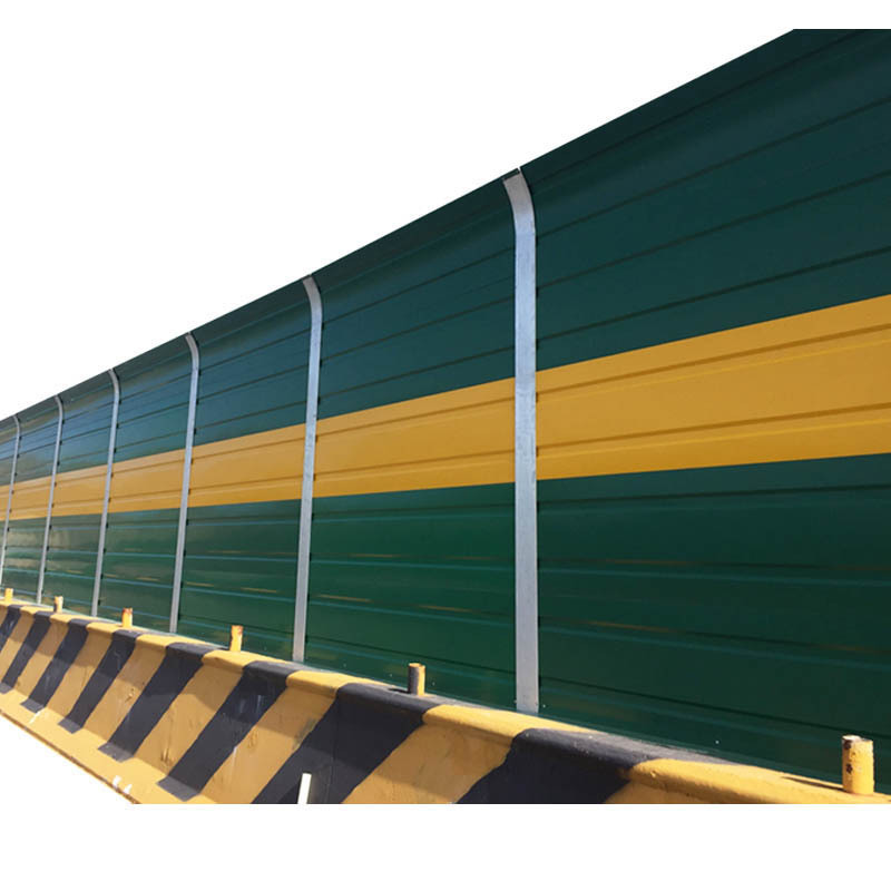 Metal noise barrier panel wall, sound barrier fence, soundproof wall