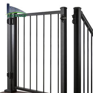 Latest New Design Beautiful Spear Top House Security Wrought Metal Main Door Iron Gate Design Fencing