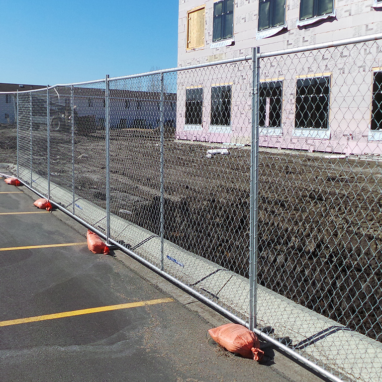 USA popular galvanized residential temp fence panels 6x12 removable chain link temporary fence