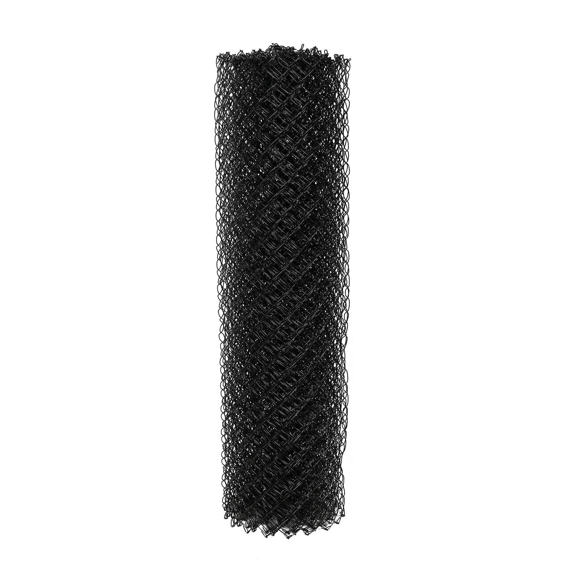 4 ft x 50 ft. black vinyl coated  chain link fence on sale