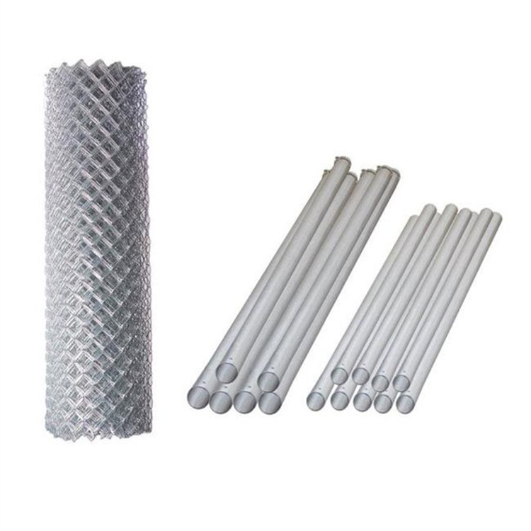 High quality commercial 9 gauge galvanized chain link mesh metal cyclone wire fence