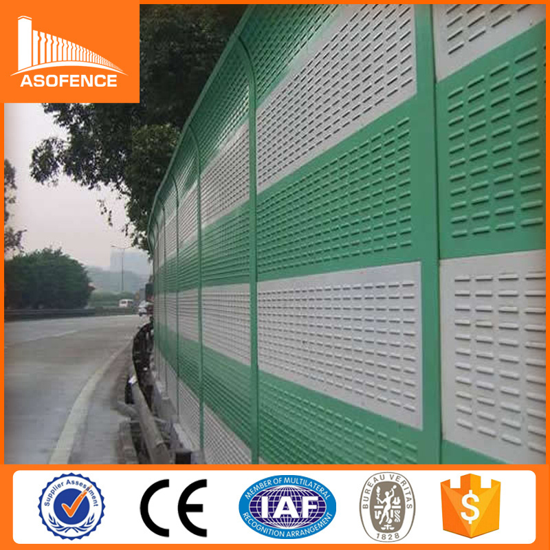 Metal noise barrier panel wall, sound barrier fence, soundproof wall