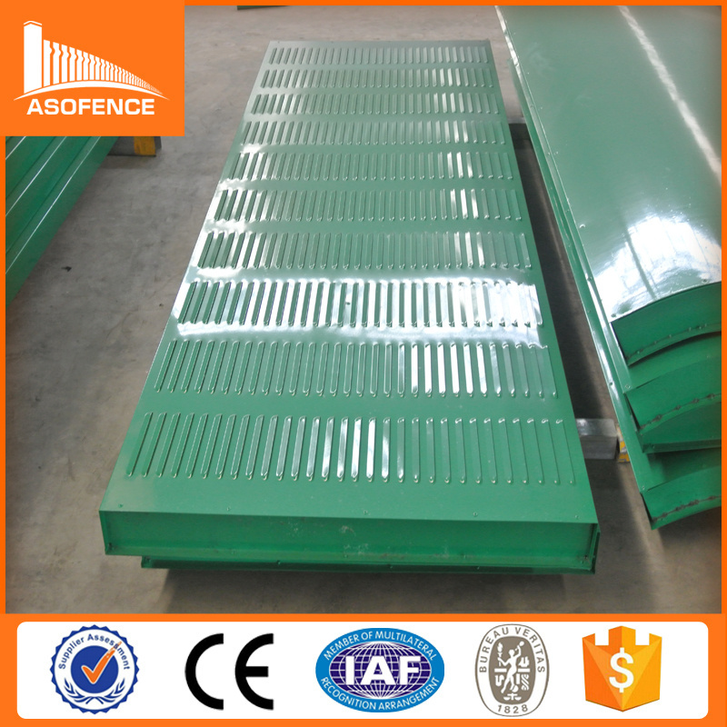 Metal noise barrier panel wall, sound barrier fence, soundproof wall