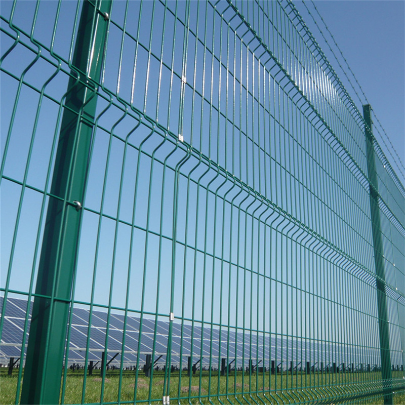 High Quality Galvanized Steel Metal PVC Coated 3d v Bending Curved Garden Farm Welded Wire Mesh Panel Fencing