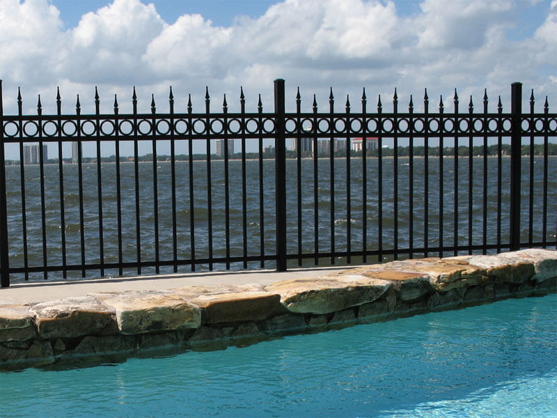 Customization High Quality Pool Fence Safety Metal Garden Fencing Steel Square Tube Fence Designs  from china